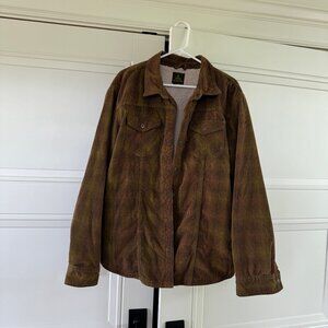 Prana Breathe Corduroy Plaid Jacket